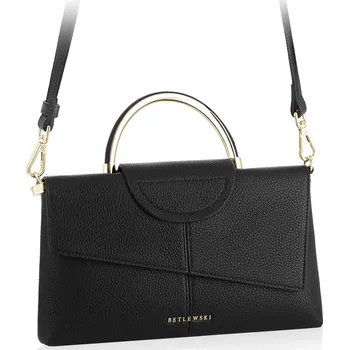 Kabelka Taška kabelka přes rameno Betlewski , eko kůže černá
