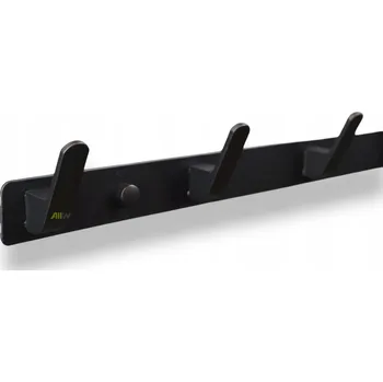Věšák Věšák na oblečení do předsíně, hliníkový, se 6 háčky LOFT, černý.