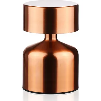 Lampička BEZDRÁTOVÁ LAMPIČKA DO RESTAURACE HOTELU DOTYKOVÁ LED HOUBIČKA 3 REŽIMY NOČNÍ ORANŽOVÁ