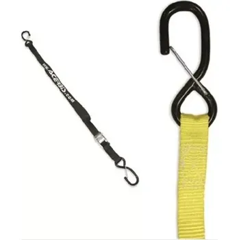 Upínací popruh Upínací kurty s háky - přepravní popruhy ACERBIS TIE DOWNS délka 200 cm, šířka 2,5 cm, barva žlutá - pár (doplňky pro motocykl, popruhy)