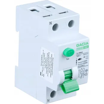 Proudový chránič Proudový chránič 40A 30mA 2-pólový typ AC GACIA 10kA