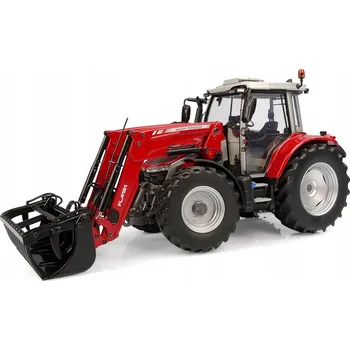 autíčko Kovový model traktoru Massey Ferguson 5S.115 s nakladačem FL.4121, měřítko 1:32