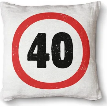 Dekorativní polštářek Měkký foto polštář s s potiskem jako dárek Premium 40x40 - Znak 40