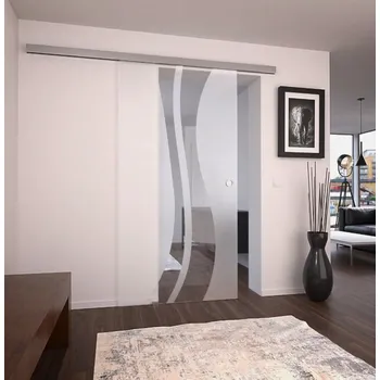 Interiérové dveře Melina Goya skleněné posuvné dveře 810 mm softclose