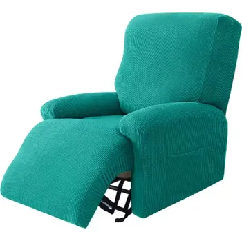 Napínací potah Žakárový potah na křeslo - 4dílný (14 barev) Barva: zelená (peacock)