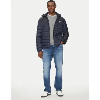 Pánská bunda Guess Jeans Vatovaná bunda M5RL99 WHAB2 Tmavomodrá Regular Fit M