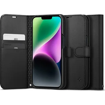 Kryt na mobil Spigen Wallet S Black iPhone 14