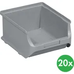 Allit Plastové boxy PLUS 2B, 137 x 160 x 82 mm, šedé, 20 ks