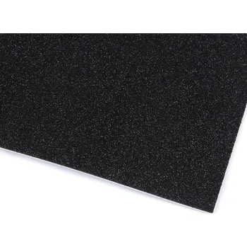 Výtvárné potřeby Samolepicí pěnová guma Moosgummi s glitry 20x30 cm Varianta: 11 černá, Balení: 10 ks
