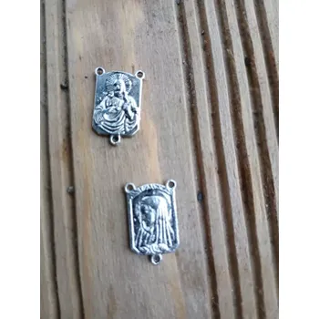 Materiál na výrobu šperku Madonka obdélníková, starostříbrná