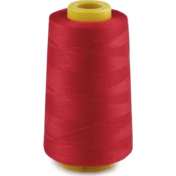 Nit Polyesterové nitě pro overlocky i klasické šití návin 3000 yards PES 40S/2 - 4 (613) červená