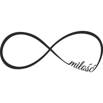 Samolepící dekorace Samolepka na stěnu nekonečno INFINITY 90 cm