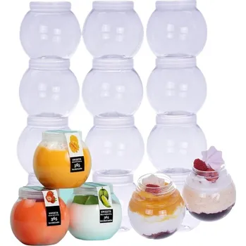 Jednorázové nádobí Plastové pohárky Ball shape cup 160 Ml/12 Ks