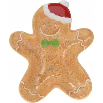 TALÍŘ NA DORTY ozdobný sváteční podnos NA CUKROVÍ 15x12,5 cm na Vánoce