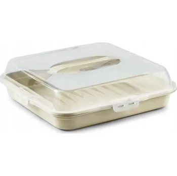 Nádoba na dort, dort , pečivo, čtvercová krabička