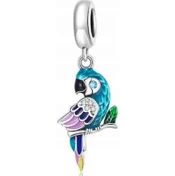 Přívěsek Tyrkysový přívěsek rajský papoušek stříbro 925
