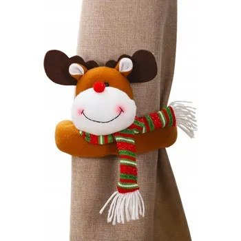 Vánoční dekorace Vánoční Spona / Klips na Závěsy, Dekorace Renifer VÁNOCE