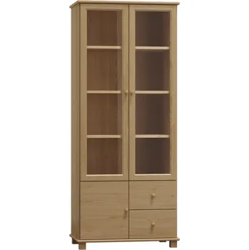 Knihovna Nabytek-dreveny.cz Dřevěná knihovna MB 101 borovice masiv 90x190x42 cm Barevné provedení: Přírodní lakovaná