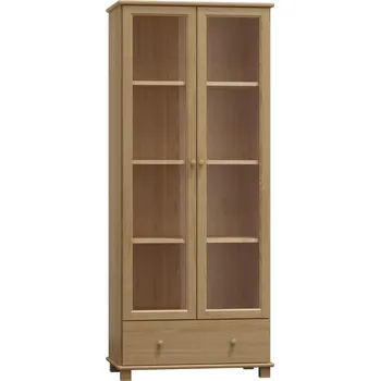 Knihovna Nabytek-dreveny.cz Dřevěná knihovna MB 103 borovice masiv 80x190x42 cm Barevné provedení: Přírodní lakovaná