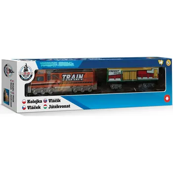 Vláček a vláčkodráha Locotoys lokomotiva s vagónem