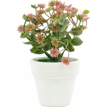 umělá květina UMĚLÉ KVĚTY V KVĚTINÁČI, DEKORATIVNÍ KVÍTKY 13 cm