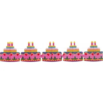 Amscan girlanda dort narozeninový 20 cm x 400 cm papír