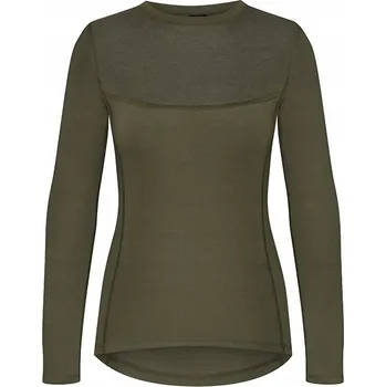 Tričko dámské tričko s dlouhým rukávem MERINO Khaki S