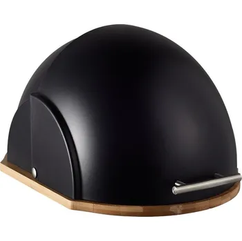 chlebník Bambusový chlebník MX1602BL černý Metlex