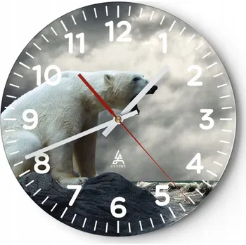 Hodiny Kuchyňské nástěnné hodiny 30x30 Zvířata Moderní skleněné hodiny Obývací pokoj Tiché