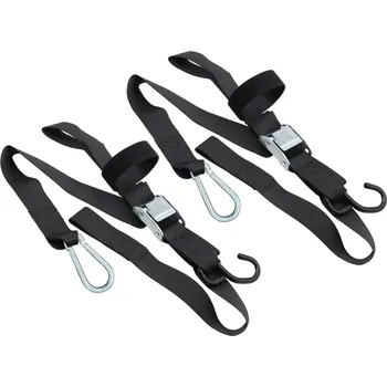 Upínací popruh Upínací kurty s háky - přepravní popruhy MRP barva černá, délka 213 cm, šířka 38 mm - pár (Doplňky pro motocykl, popruhy.)