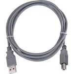 USB 2.0 kabel USB A-USB B propojovací 2m .: ŠEDÁ