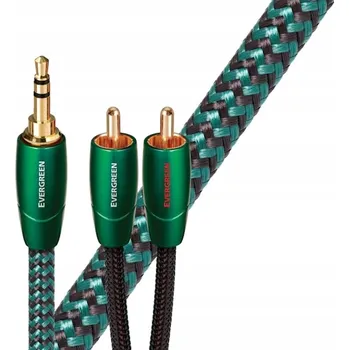 Audio kabel AudioQuest 3m Evergreen kabel 3.5mm - 2xRCA audio, černý