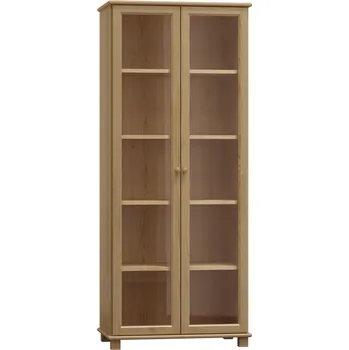 Knihovna Nabytek-dreveny.cz Dřevěná knihovna MB 106 borovice masiv 80x190x42 cm Barevné provedení: Přírodní lakovaná