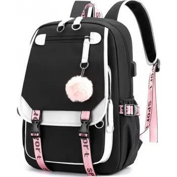 Outdoorové zavazadlo LIVEFY Aura 1 s USB kabelem, černý