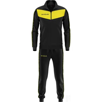 Souprava GIVOVA VISA BANDA, barva 1007 černá - žlutá, velikost L