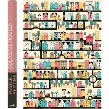 Plakát LONDJI Plakát - Barevné domečky