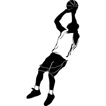 Samolepící dekorace Samolepka na stěnu Basketbalista Basketbal 25x50 cm