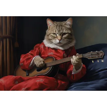 Plakát Plakát Melodie Kočičí Tlapky bez rámu 66,5 x 46,5 cm