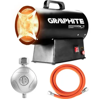 Průmyslové topidlo GRAPHITE AKU Plynové topidlo ohřívač 15kW 18V 58GE100