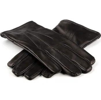 Rukavice Pánské zimní rukavice s červeným kašmírem Barva: Černá, Velikost: 7,5