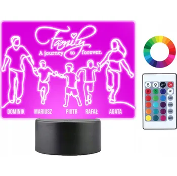 Lampička Plexido vícebarevná Noční lampa