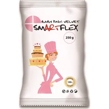 Poleva SMARTFLEX MODELOVACÍ A POTAHOVACÍ HMOTA - RŮŽOVÁ VELVET VANILKA 250g