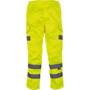 Yoko Hi-Vis kalhoty s kapsami na chrániče HV018T Hi-Vis Yellow 30/33