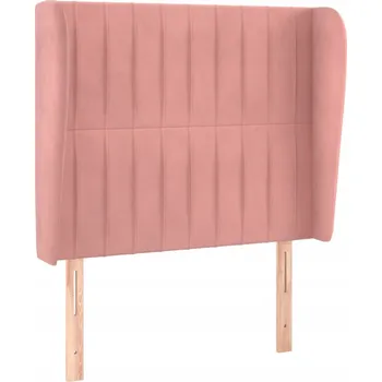 Čelo postele ušák samet růžové 93x23x118/128 cm