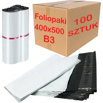 Obálka Plastové Obálky 400x500 mm B3 Bílá obálka pro balení - 100 ks