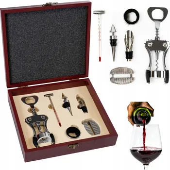 Otvírák Dárková SADA NA VÍNO v krabičce s vývrtkou/otvírákem