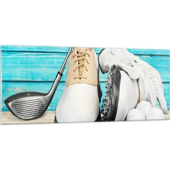 Obraz Skleněný foto obraz 100x40 golf obývací pokoj ložnice sklo na zeď velký