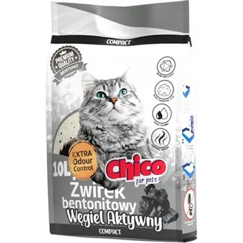 Podestýlka pro kočku Chico Compact Bentonitové Stelivo s aktivním uhlím 10 l