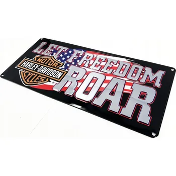 Plechová cedule Cedule Harley Davidson Let Freedom, UNIKÁT, LICENCOVANÁ, CEDULE, HD