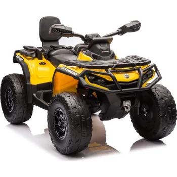 Dětské elektrovozidlo KidVolt PREMIUM Čtyřkolka CAN-AM Outlander 24V 7Ah | 4x200W | žlutá
